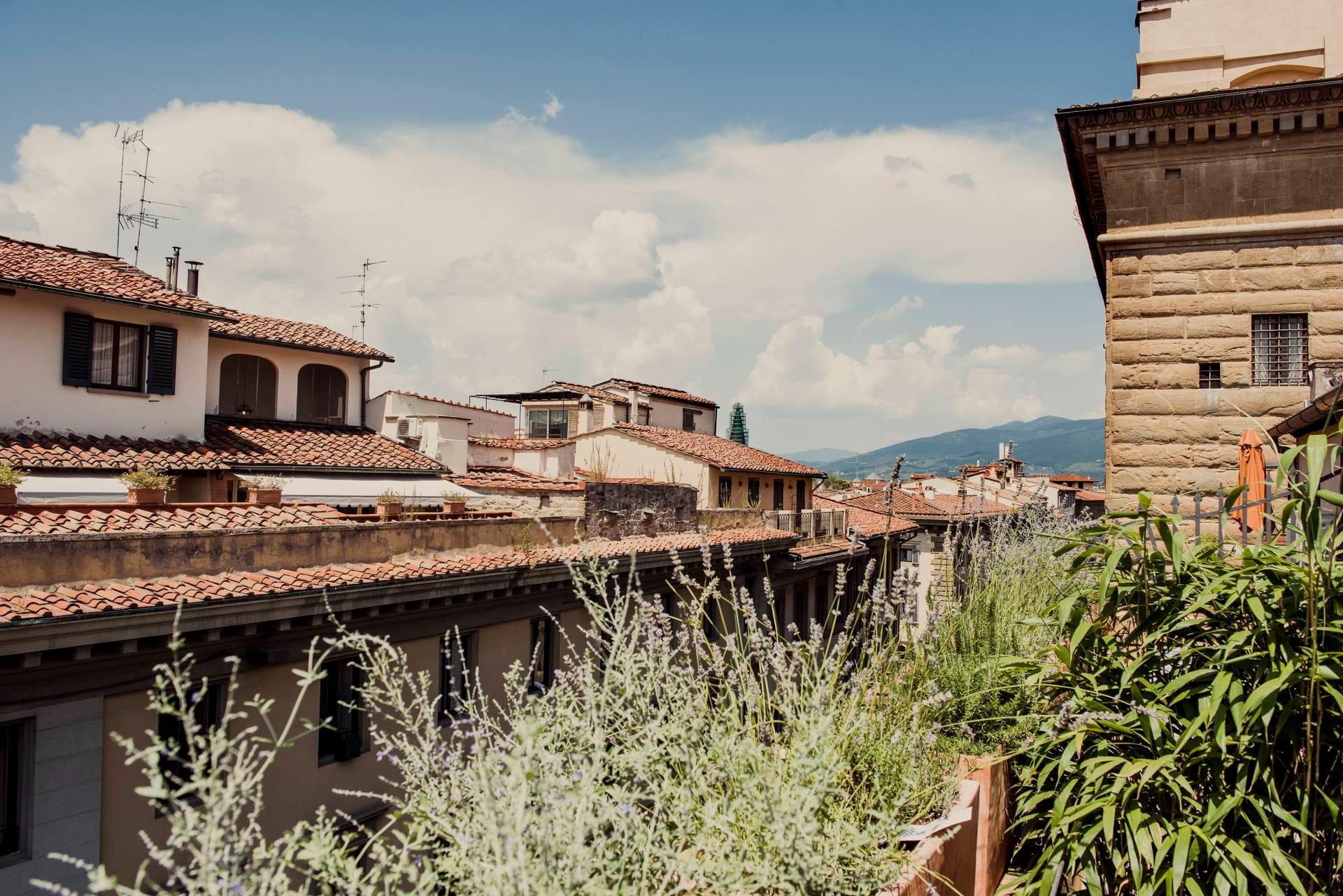 Balcony of the deluxe room with city view
