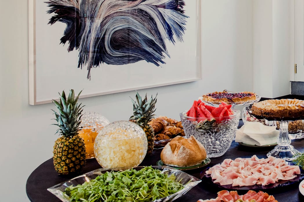 Table set for breakfast