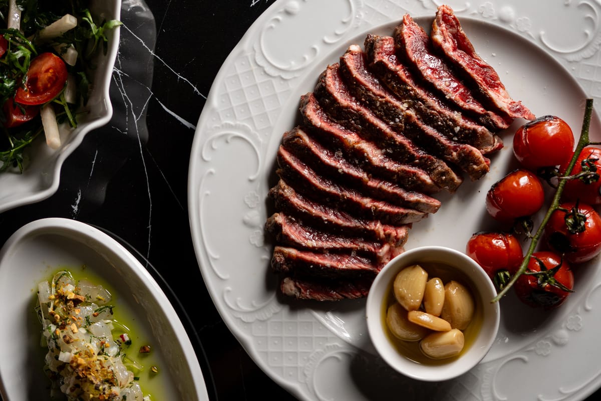 Second course at the restaurant