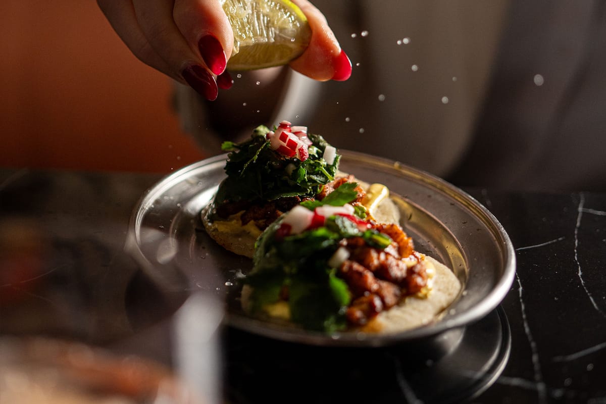 Serving dish at the restaurant