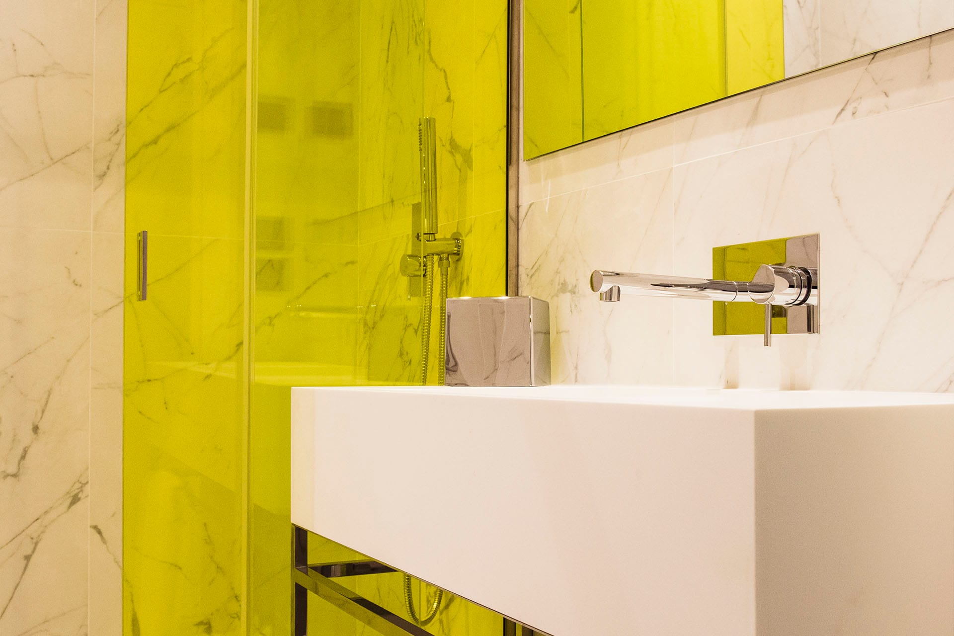 Bathroom detail in the Superior room, Hotel Milù